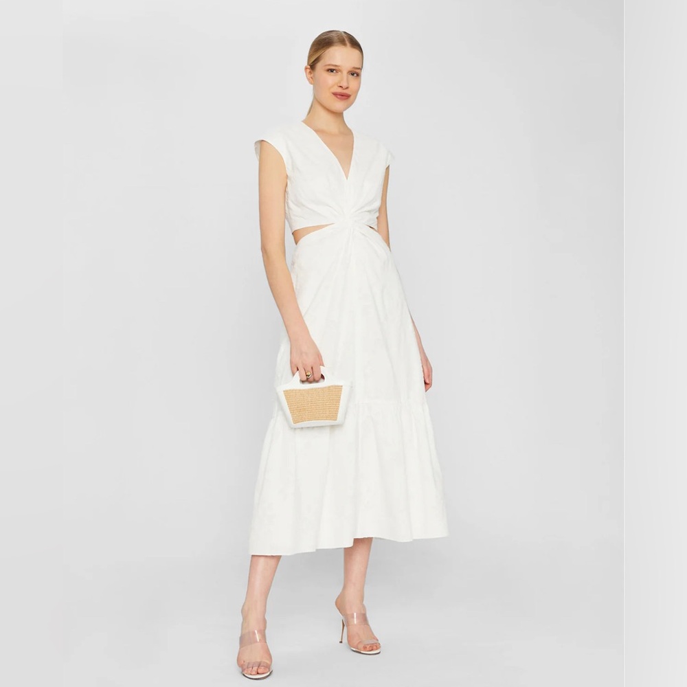 Club Monaco Twist Front Cut Out Maxi Dress